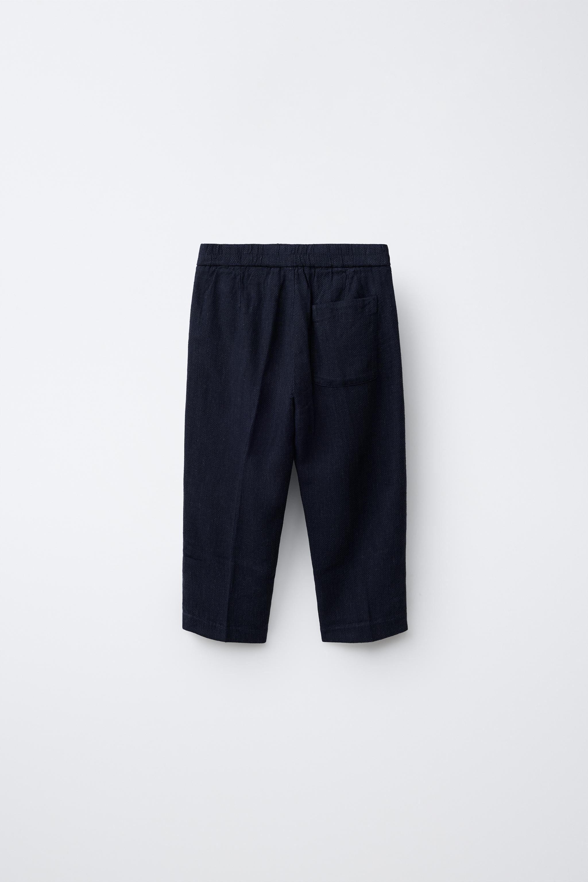 LINEN BLEND SUIT PANTS